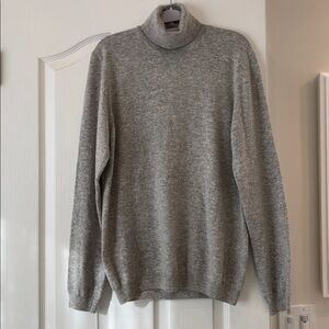 Topman Premium Light Gray Cashmere Turtleneck